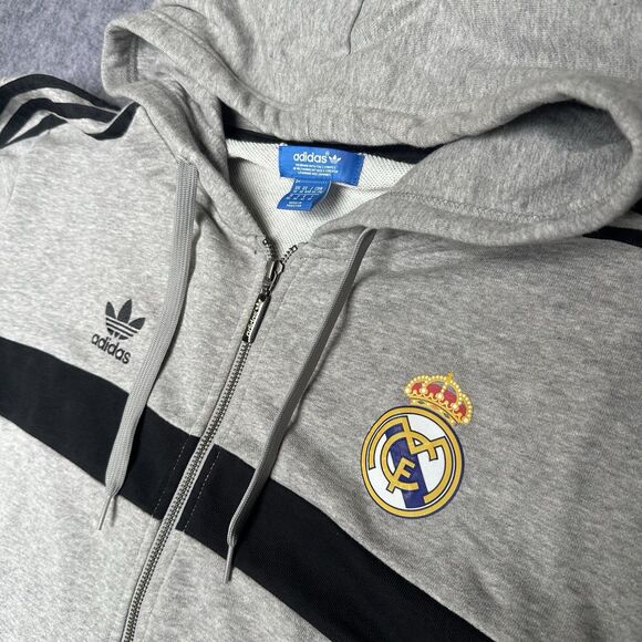 REAL MADRID LA LIGA LEGENDS FOOTBALL SOCCER JACKET ADIDAS MENS sz XL - Picture 2 of 8